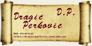 Dragić Perković vizit kartica
